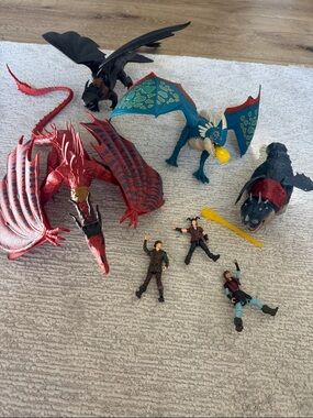 How to train your Dragon and Rider Playset